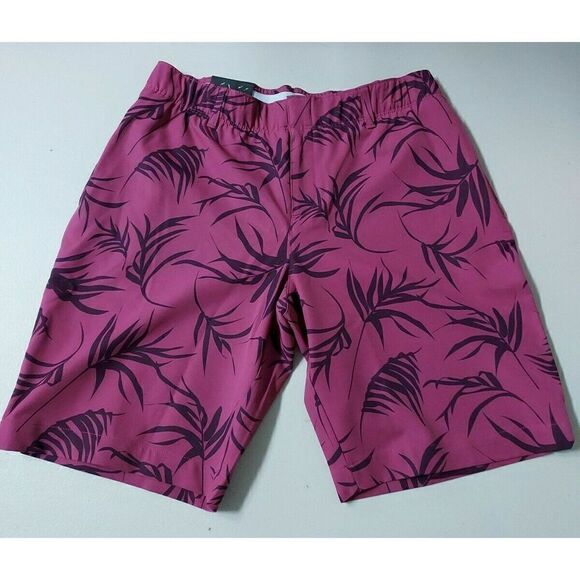 Under Armour 1362112 678 Women's Size 6 Pink Floral UA Links 9" Golf Shorts $80 - Picture 3 of 5